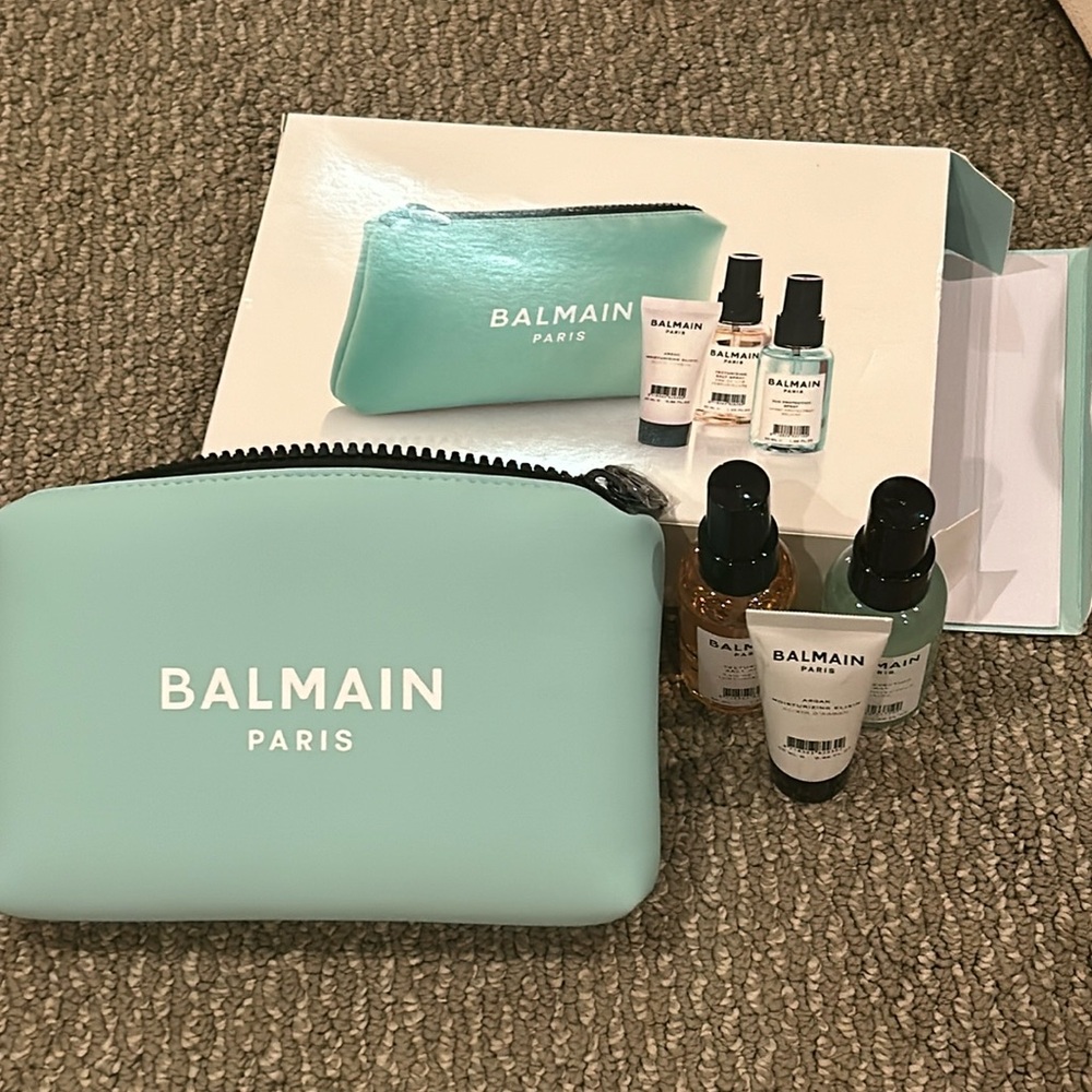 Brand New In Box- Balmain Hair Couture Limited Edition Cosmetic Bag (FULL SET)
